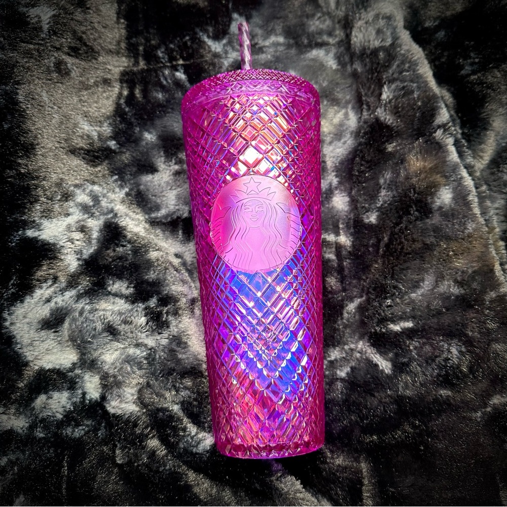 💘Starbucks VALENTINES 💘 PINK Purple JEWELED TAFFY TUMBLER